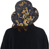 Gold dragon pattern Unisex Bucket Hat