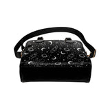 Hand drawn space rocket star planet Shoulder Handbag