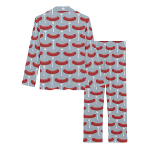 Sausage Pattern Print Design 02 Women's Long Pajama Set