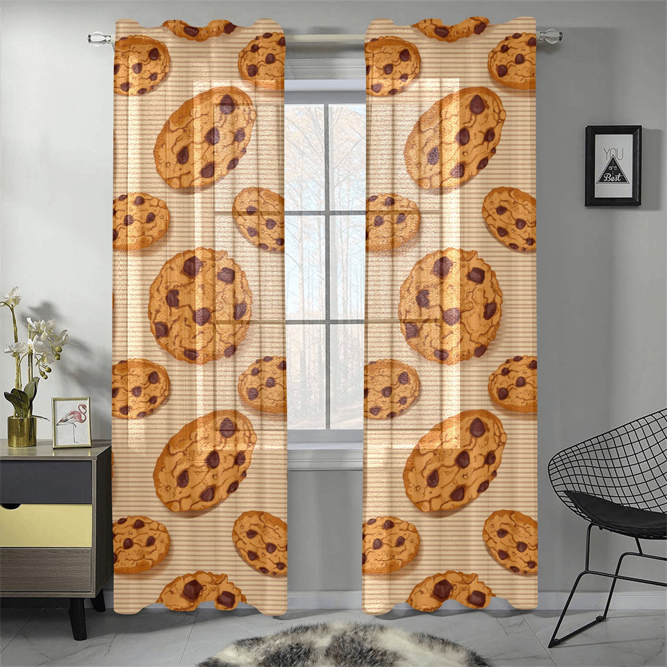 Cookie pattern Gauze Curtain