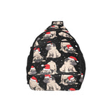Christmas Pugs Santa_s red cap pattern All Over Print Chest Bag