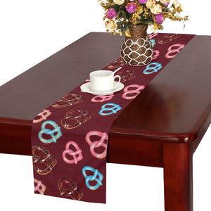 Pretzels Pattern Print Design 05 Table Runner