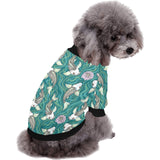 Koi Fish Carp Fish lotus pattern All Over Print Pet Dog Round Neck Fuzzy Shirt