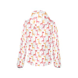 Giraffe Pattern Print Design 03 Women's Padded Hooded Jacket