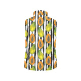papaya design pattern Women's Padded Vest