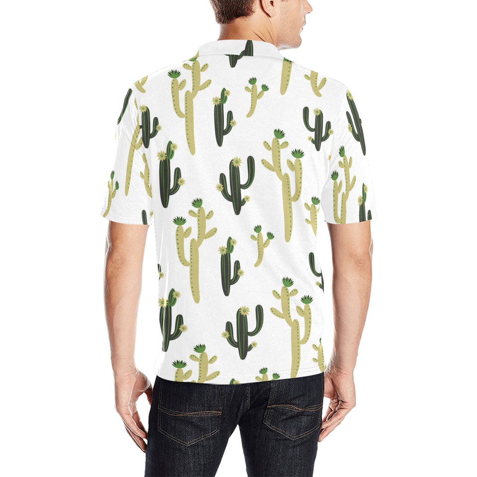 Cute cactus pattern Men's All Over Print Polo Shirt