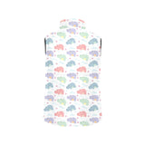 Hippopotamus Pattern Print Design 03 Men's Padded Vest