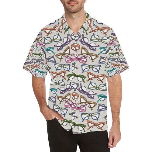 Sun Glasses Pattern Print Design 01 Men's All Over Print Hawaiian Shirt (Model T58)