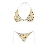 lemon flower leave pattern Sexy Bikinis Two-Piece Swimsuits