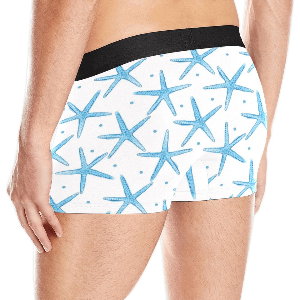 Watercolor starfish pattern Men's All Over Print Boxer Briefs Men's Underwear