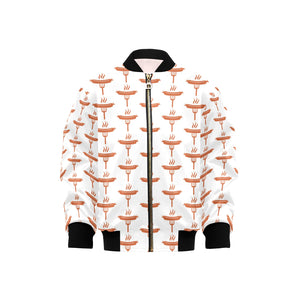 Sausage Pattern Print Design 05 Kids' Boys' Girls' Bomber Jacket