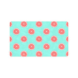 Grapefruit green background Doormat