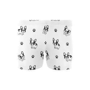 Cute french bulldog paw pattern Men's Swimming Trunks