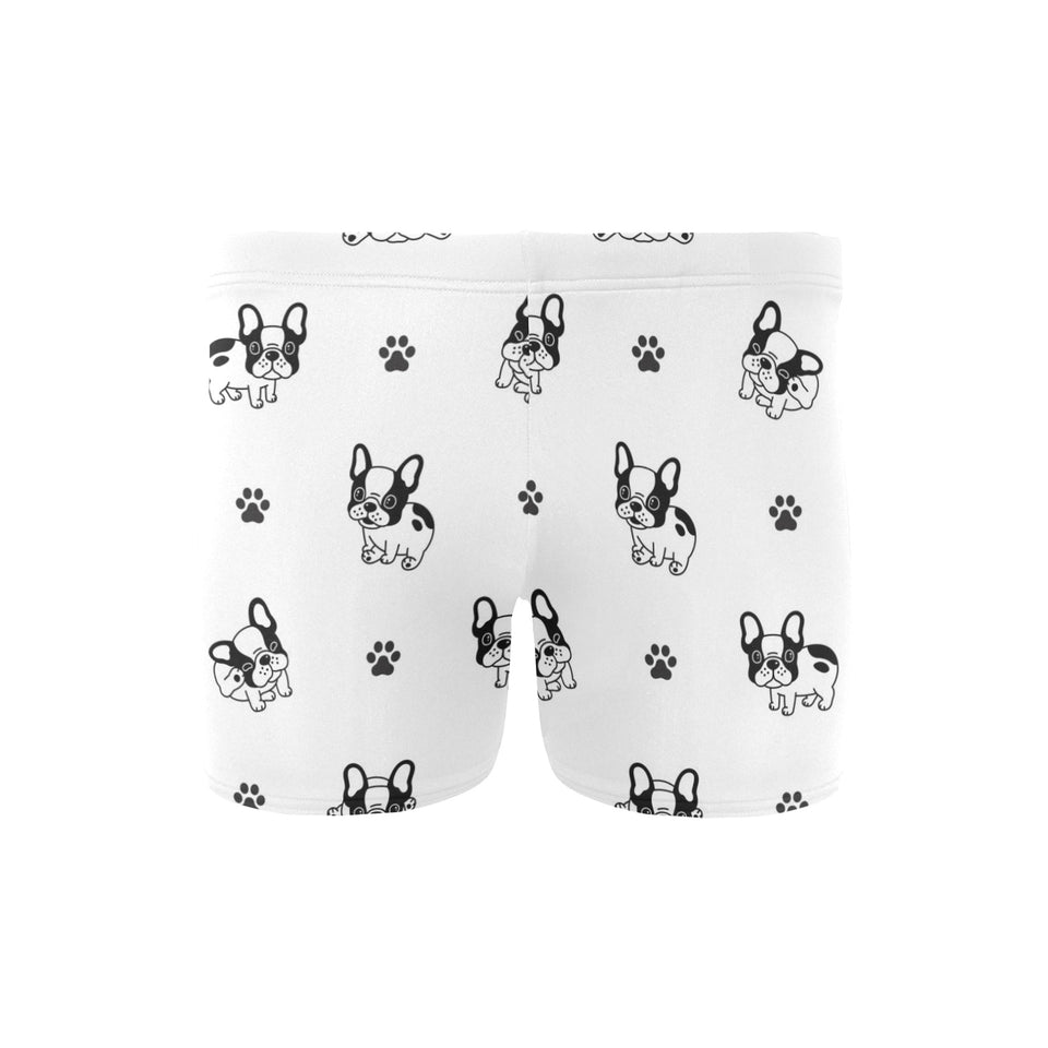 Cute french bulldog paw pattern Men's Swimming Trunks