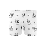 Cute french bulldog paw pattern Men's Swimming Trunks