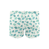 Green ginkgo leaves pattern Men's Swimming Trunks