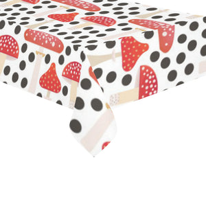 Red mushroom dot pattern Tablecloth