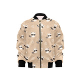 Cute raccoon heart pattern Kids' Boys' Girls' Bomber Jacket