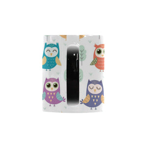 Cute owl pattern Morphing Mug Heat Changing Mug