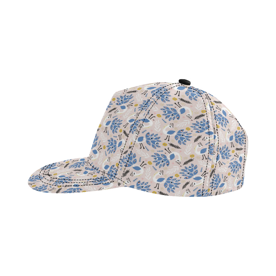 Cute peacock pattern All Over Print Snapback Cap