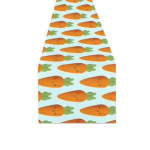 Carrot Pattern Print Design 03 Table Runner