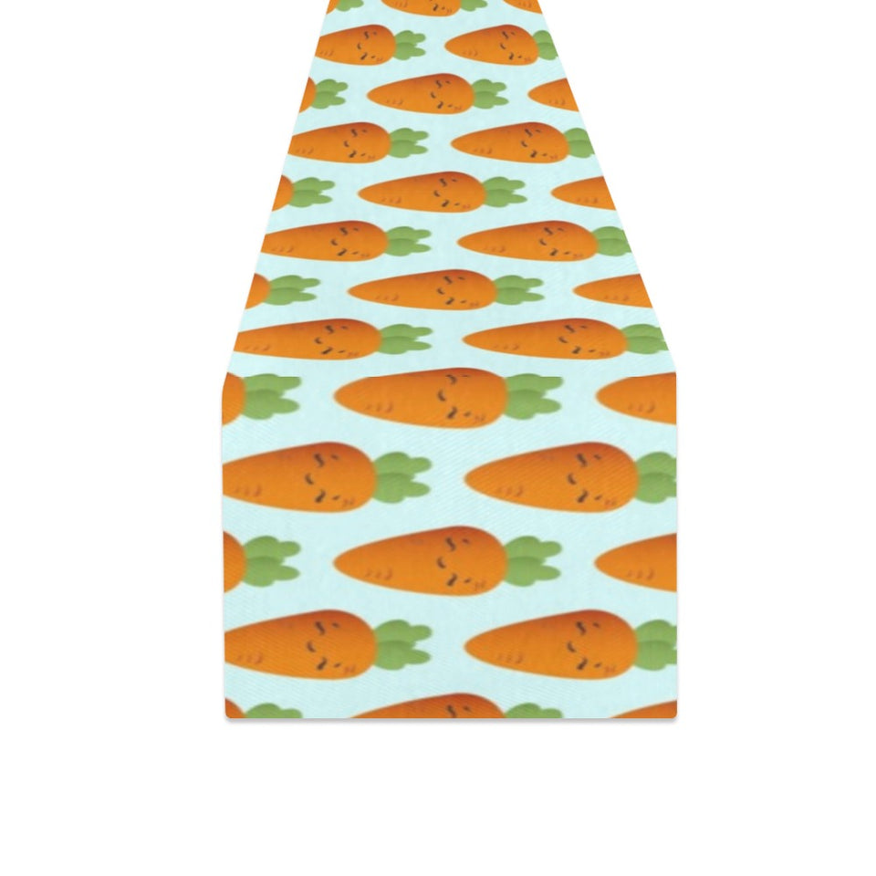 Carrot Pattern Print Design 03 Table Runner