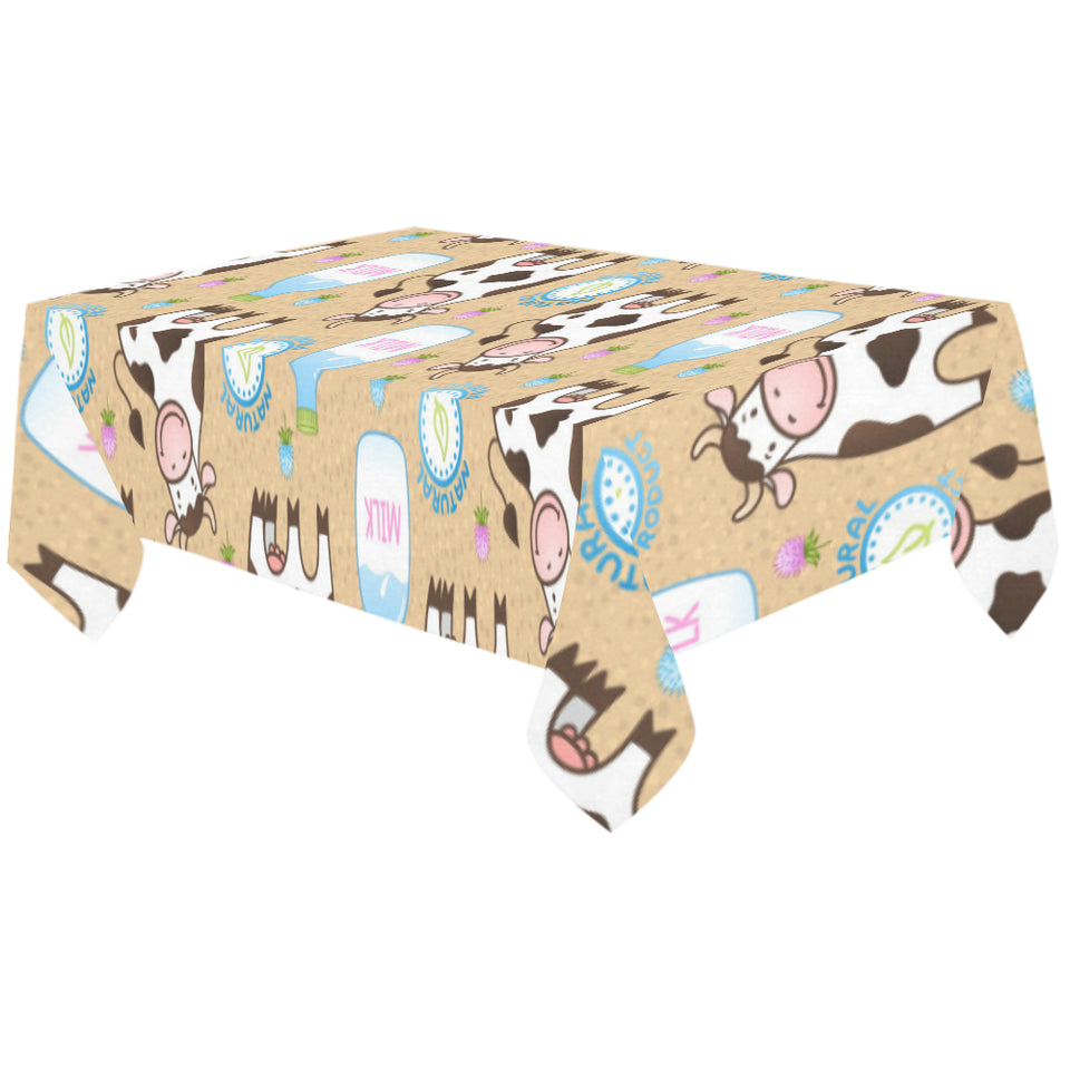 Cow bottle of milk pattern Tablecloth