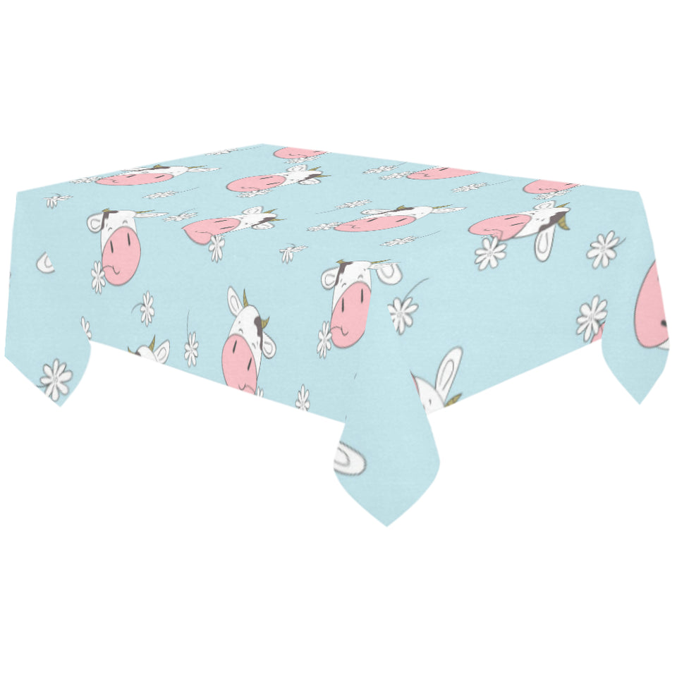 Cute cow flower pattern Tablecloth