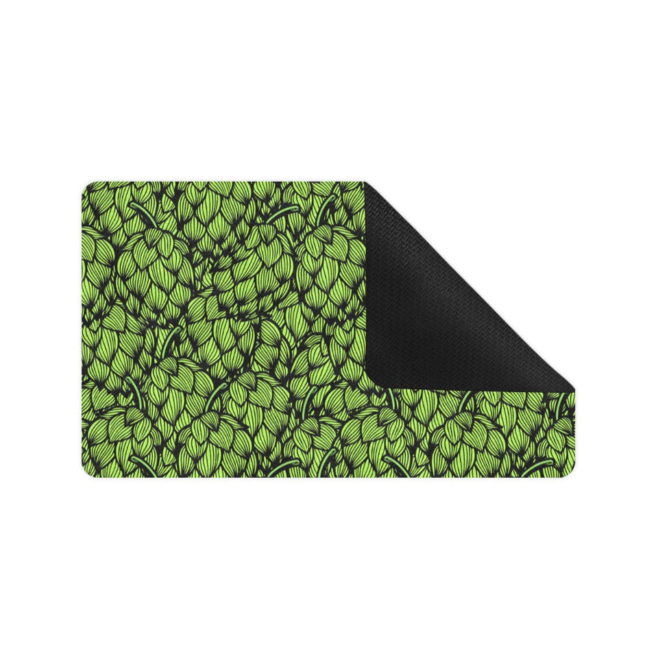 Green hop pattern Doormat
