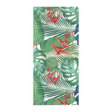 heliconia palm and monstera leaves pattern Beach Towel