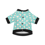 Pig Pattern Print Design 01 All Over Print Pet Dog Round Neck Fuzzy Shirt