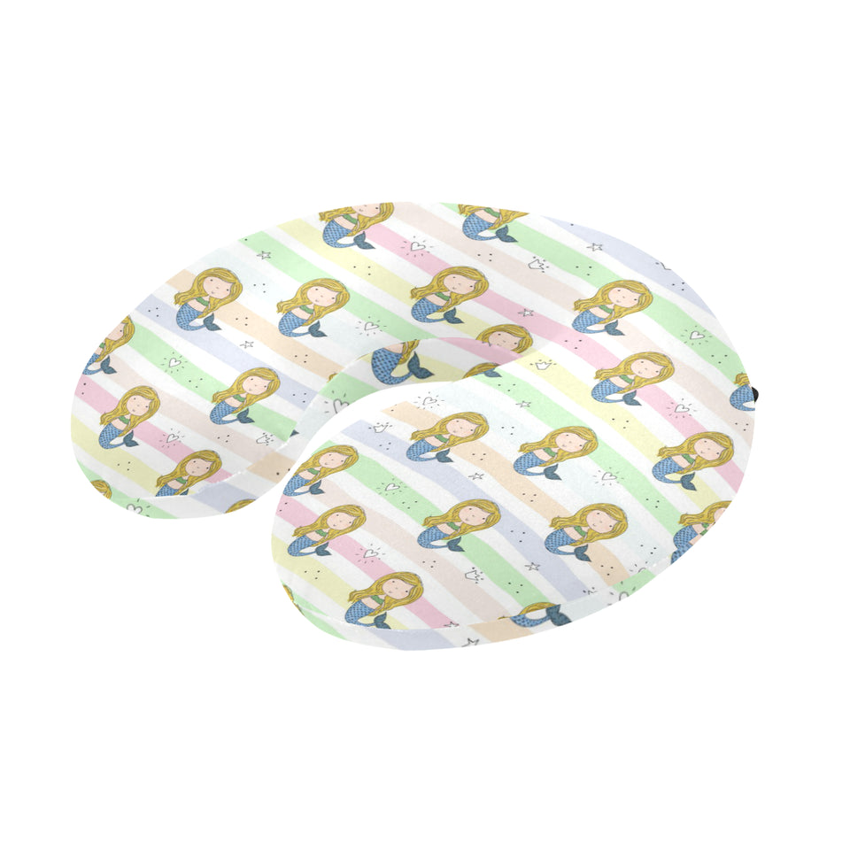 Cute hand drawn mermaid U-Shaped Travel Neck Pillow