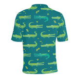 Crocodile pattern Men's All Over Print Polo Shirt