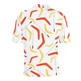 Waterclor boomerang Australian aboriginal ornament Men's All Over Print Polo Shirt