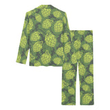 Hop pattern Hop cone background Women's Long Pajama Set