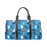 Colorful rhino pattern Travel Bag