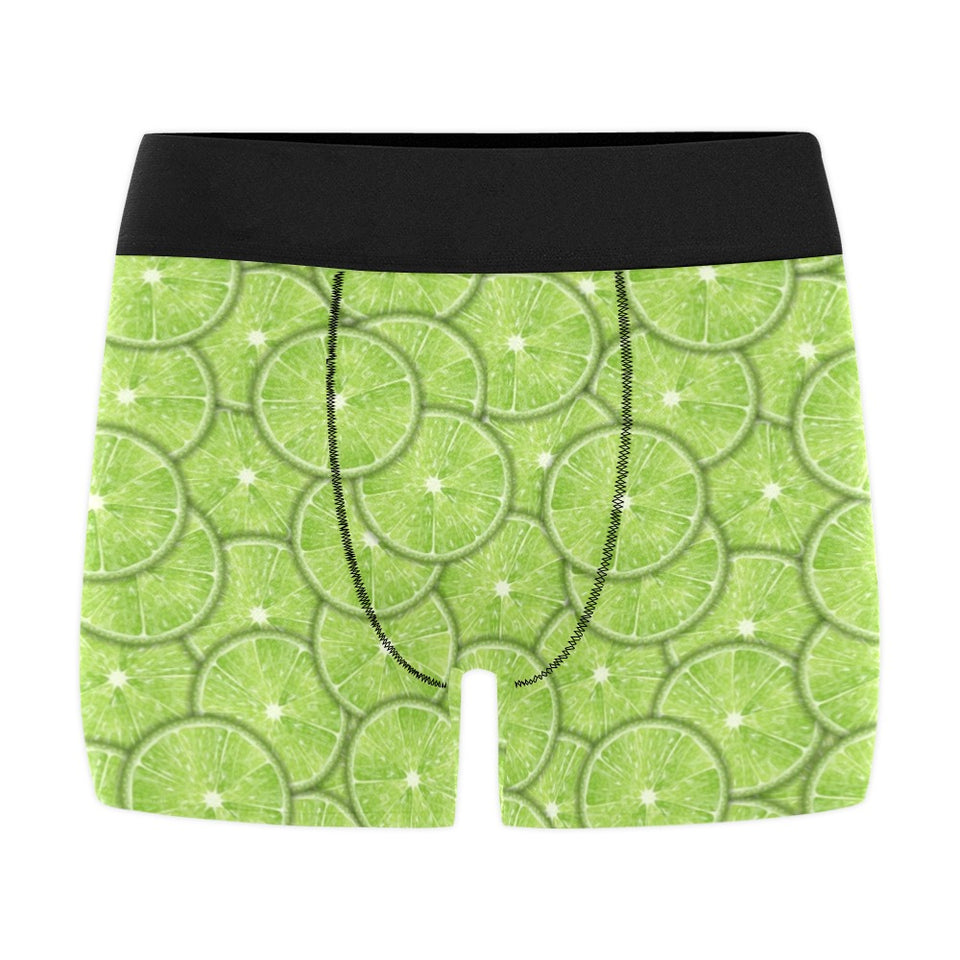 Slices of Lime pattern Men's All Over Print Boxer Briefs Men's Underwear