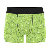Slices of Lime pattern Men's All Over Print Boxer Briefs Men's Underwear