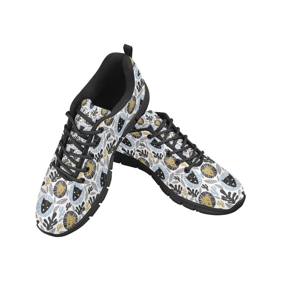 Lion Pattern Print Design 05 Men's Breathable Sneakers ( Model 055)