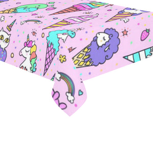 Cute ice cream cone animal pattern Tablecloth