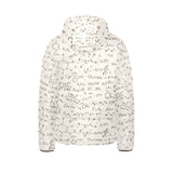 Chemistry Periodic Table Pattern Print Design 04 Kids' Boys' Girls' Padded Hooded Jacket