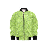 Slices of Lime pattern Kids' Boys' Girls' Bomber Jacket