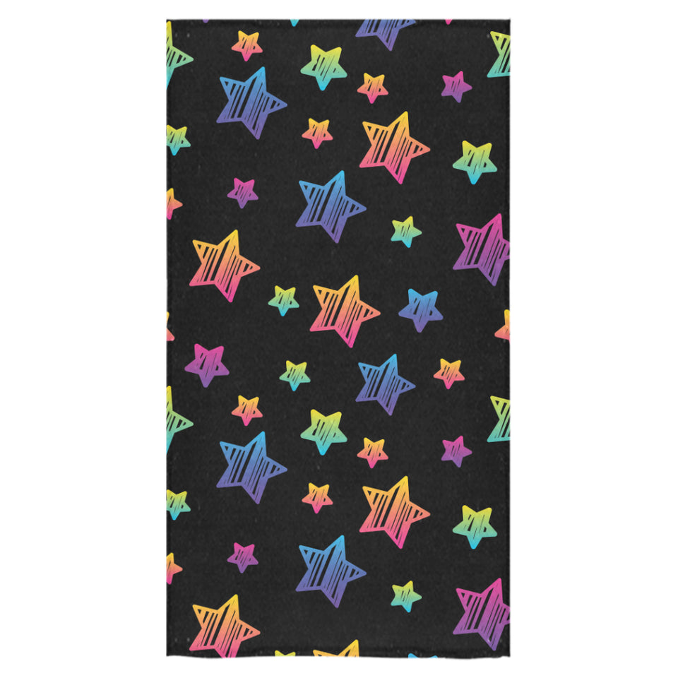 Colorful star pattern Bath Towel