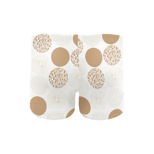 Gold Texture mushroom pattern Men's Swimming Trunks