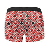 Casino Cards Suits Pattern Print Design 03 Men's All Over Print Boxer Briefs Men's Underwear