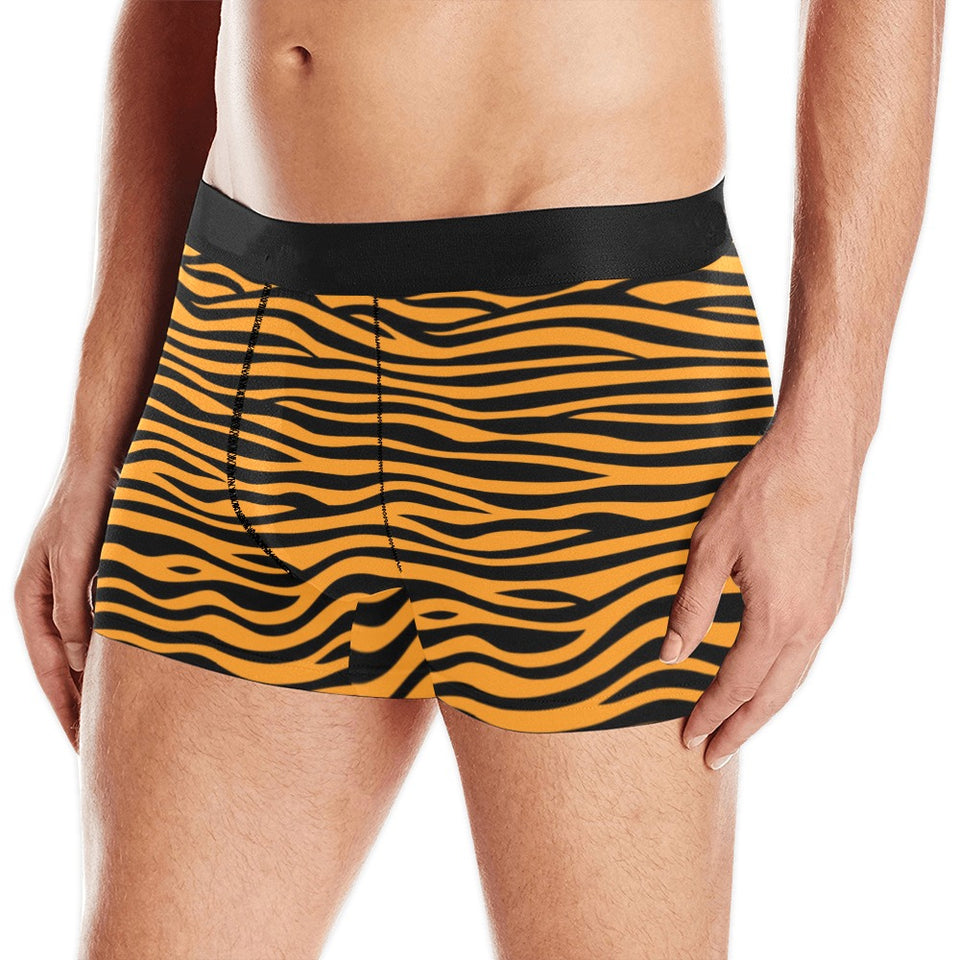 Bengal tigers skin print pattern background Men's All Over Print Boxer Briefs Men's Underwear