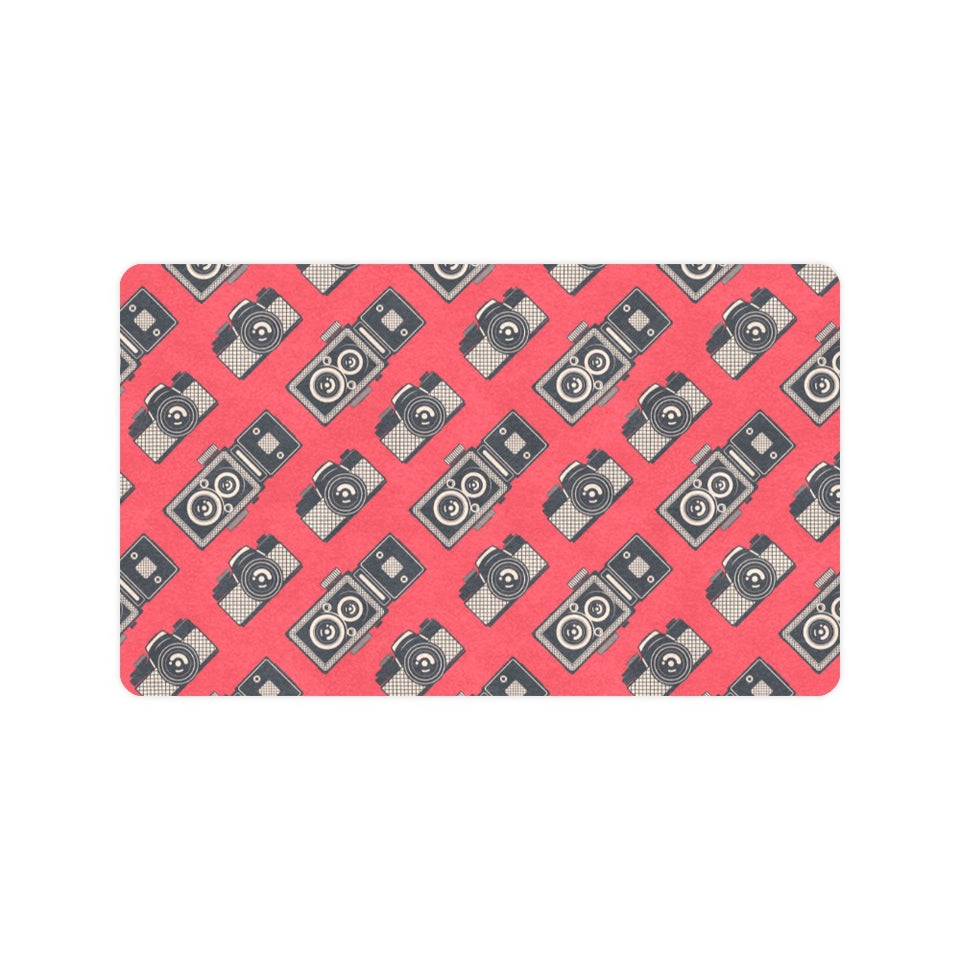 Camera Pattern Print Design 05 Doormat