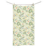 Hand drawn sea turtle fish pattern Bath Towel