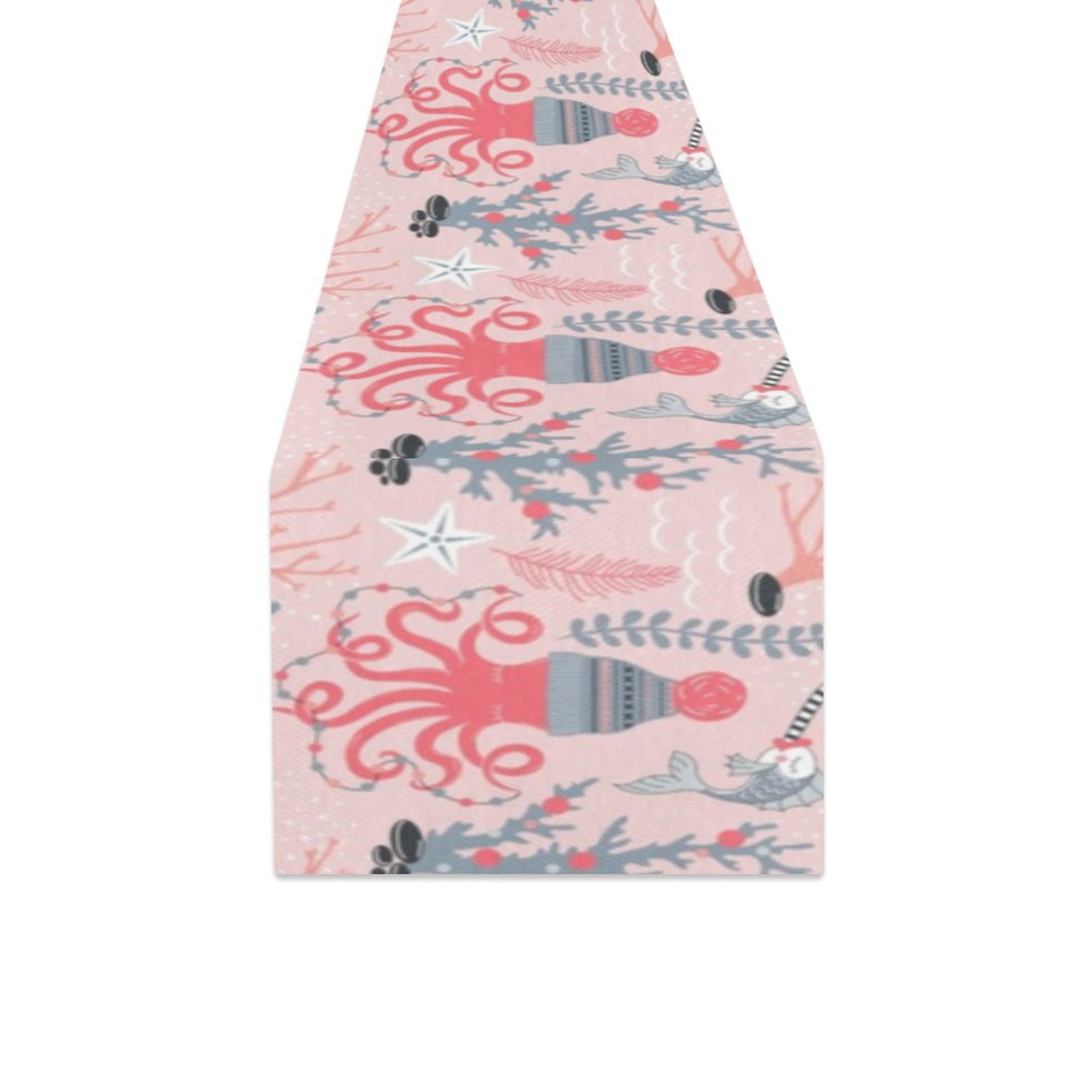 Octopus winter hat garland Fish candy Seaweed Cora Table Runner