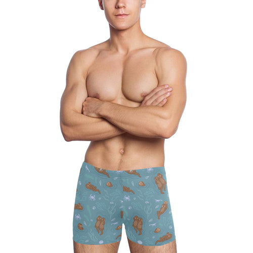 Sea otters pattern Men's Swimming Trunks